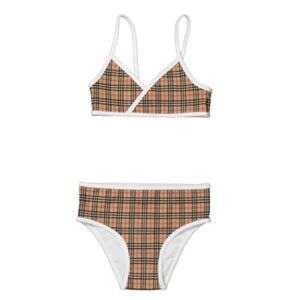 Burberry Kids Checked Bikini Size 12Y Brand New